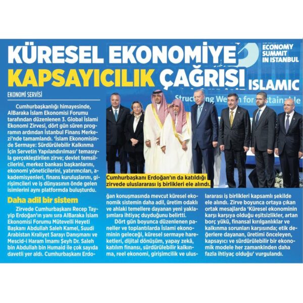 002 MILLIYET KURESEL EKONOMIYE KAPSAYICILIK CAGRISI cover 600x600