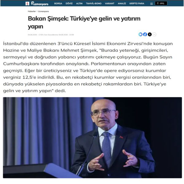 06 Milliyet com tr Bakan Simsek Turkiyeye gelin ve yatirim yapin 600x600