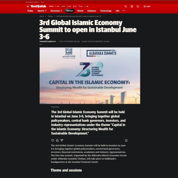 Yenisafak com 3rd Global Islamic Economy Summit to open in Istanbul June 3 6 600x600