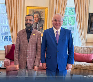 Albaraka forum secretary general meets malaysias deputy king jpg 360x320
